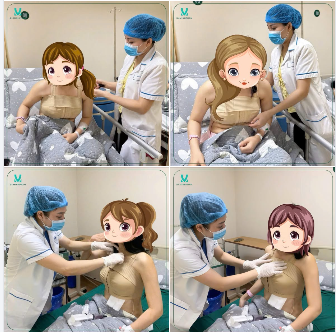 Tại Dr. Minh Phạm, sau khi hoàn thành ca nâng cấp V1, khách hàng vẫn luôn được ekip theo dõi và chăm sóc sát sao trong suốt quá trình hồi phục.