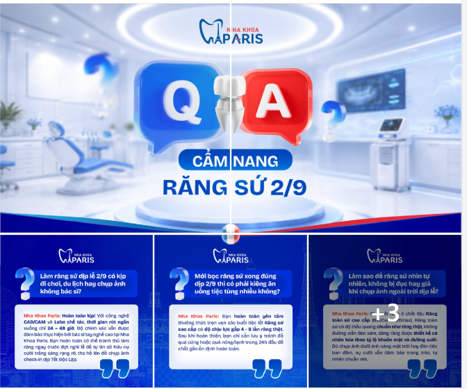 NHA KHOA PARIS GIẢI MÃ BỘ QA RĂNG SỨ