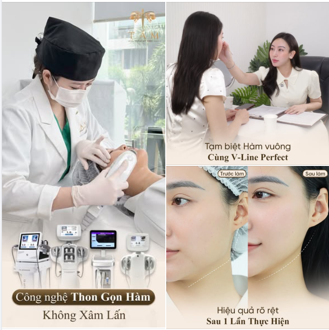Tạm biệt góc hàm vuông cùng Vline Perfect tại Tấm! Góc hàm to không chỉ do cơ hàm, mà còn đến từ mỡ tích tụ và tình trạng da kém săn chắc.