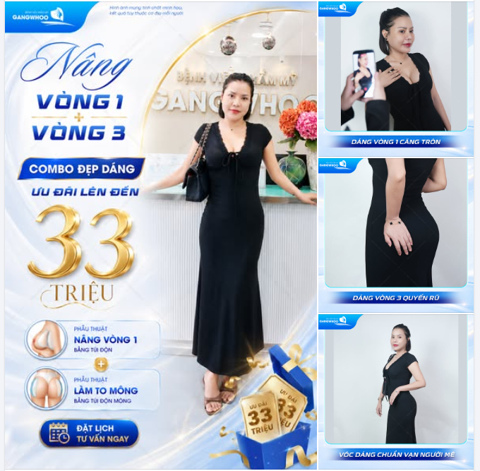 NÂNG VÒNG 1 + VÒNG 3 – COMBO ĐẸP DÁNG, ƯU ĐÃI LÊN ĐẾN 33 TRIỆU