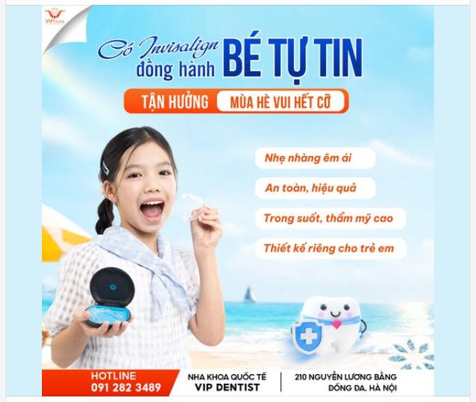 HÈ VUI HẾT CỠ, BÉ TỰ TIN KHOE NỤ CƯỜI CÙNG INVISALIGN!