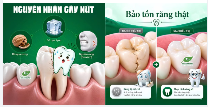 RĂNG NỨT VỠ – ĐỪNG ĐỂ MẤT RĂNG THẬT MỚI HỐI HẬN!