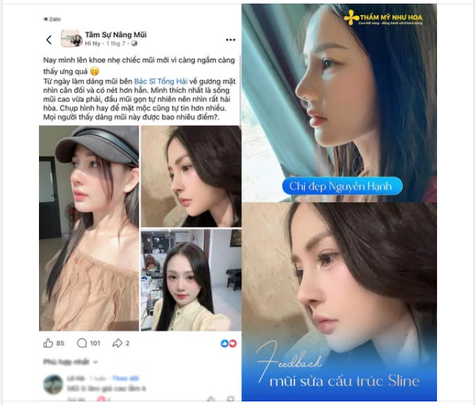 "Càng ngắm càng thấy ưng” - có lẽ đây là feedback Thẩm mỹ Như Hoa thích nghe nhất sau mỗi ca nâng mũi