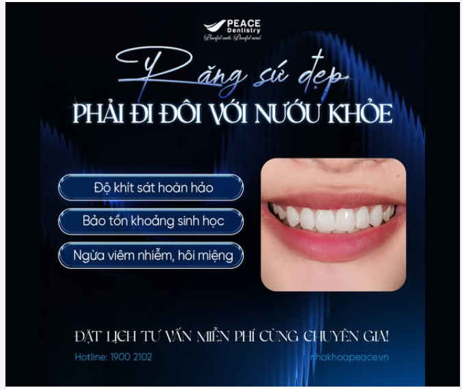 SỨC KHỎE NƯỚU TRONG PHỤC HÌNH SỨ THẨM MỸ