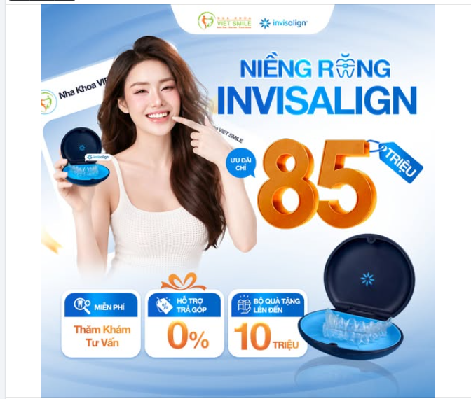 NIỀNG INVISALIGN 120 TRIỆU – NAY CHỈ CÒN 85 TRIỆU