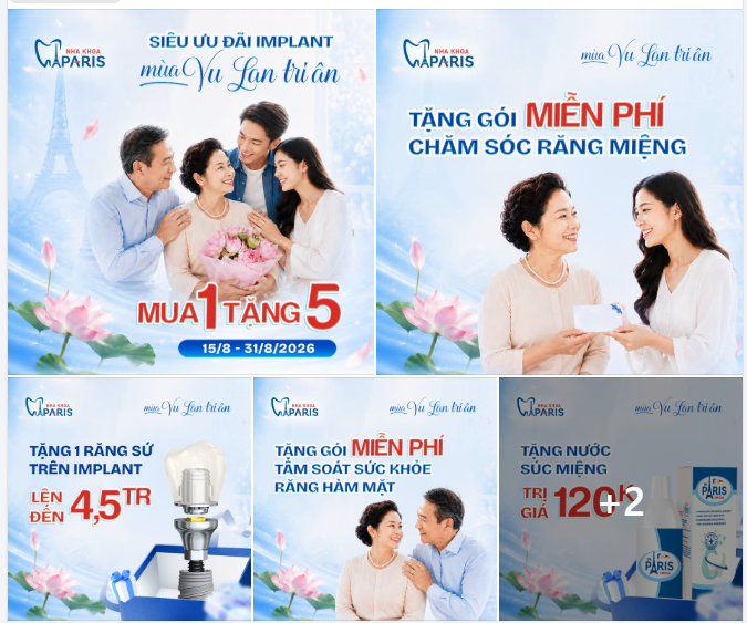 SIÊU ƯU ĐÃI IMPLANT MÙA VU LAN: MUA 1 TẶNG 5!