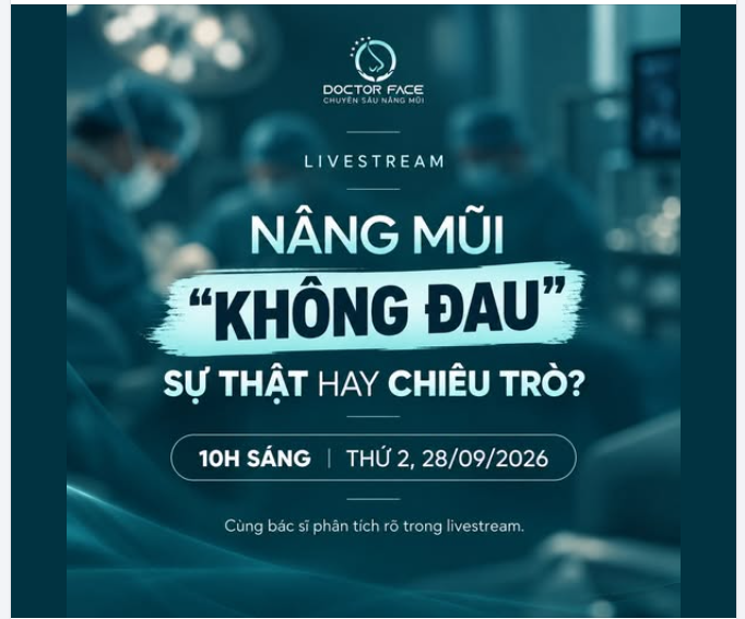 “Nâng mũi không đau” có thật sự tồn tại, hay chỉ là cách nói khiến nhiều người yên tâm hơn trước khi làm?
