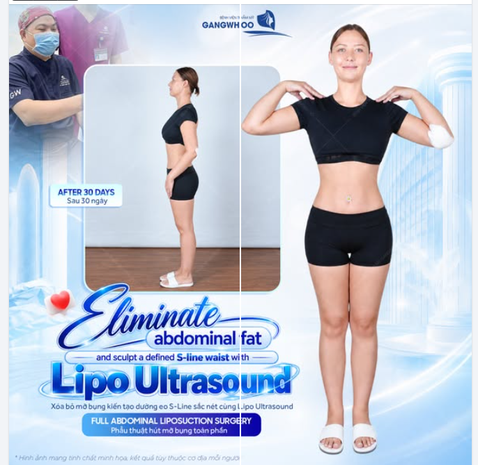 Đến từ nước ngoài, chị lựa chọn Gangwhoo với mong muốn chăm chút lại vùng bụng và tạo đường nét cơ thể hài hòa hơn với tổng thể vóc dáng.