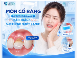 ĐÁNH RĂNG HAY SÚC MIỆNG NƯỚC LẠNH MÀ Ê BUỐT NHÓI LÊN TẬN ÓC? CHÍNH LÀ MÒN CỔ RĂNG!