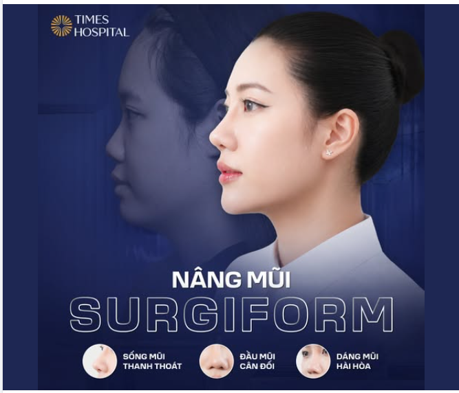 NÂNG MŨI SURGIFORM - DÁNG MŨI HÀI HÒA  TỰ NHIÊN