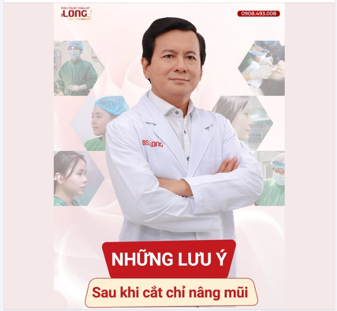 Sau khi cắt chỉ “NÂNG MŨI’ cần “LƯU Ý” điều gì ?