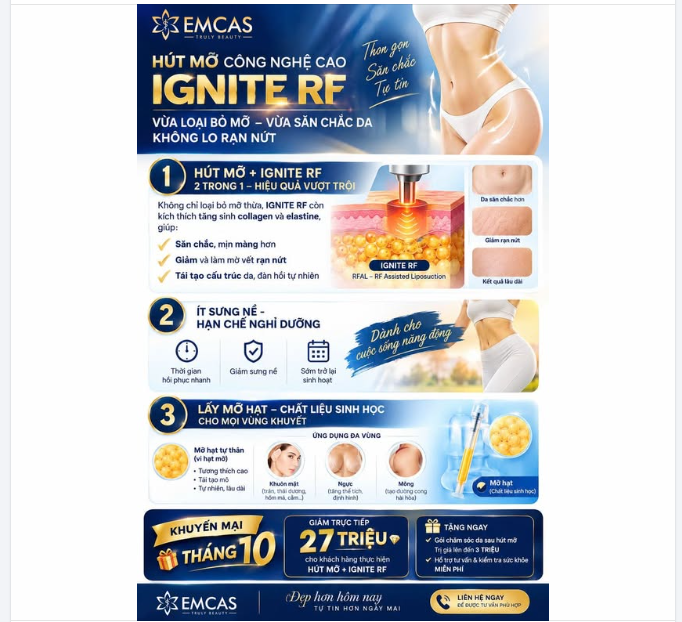CÔNG NGHỆ HÚT MỠ BODYTITE + IGNITE RF: SIẾT EO TỐI ĐA – SĂN DA TỰ NHIÊN