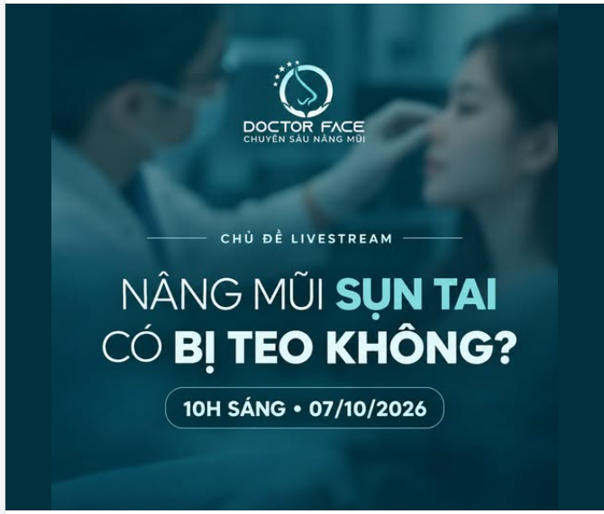 Dùng sụn tai nâng mũi, vài năm sau đầu mũi có còn giữ được như ban đầu?