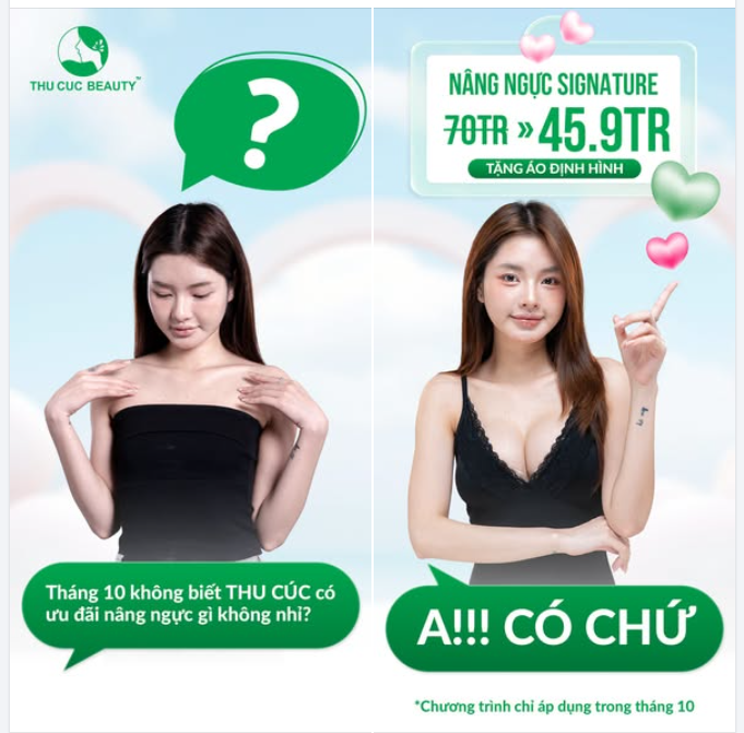 NÂNG NGỰC SIÊU HỜI - DEAL KHỦNG TRONG THÁNG