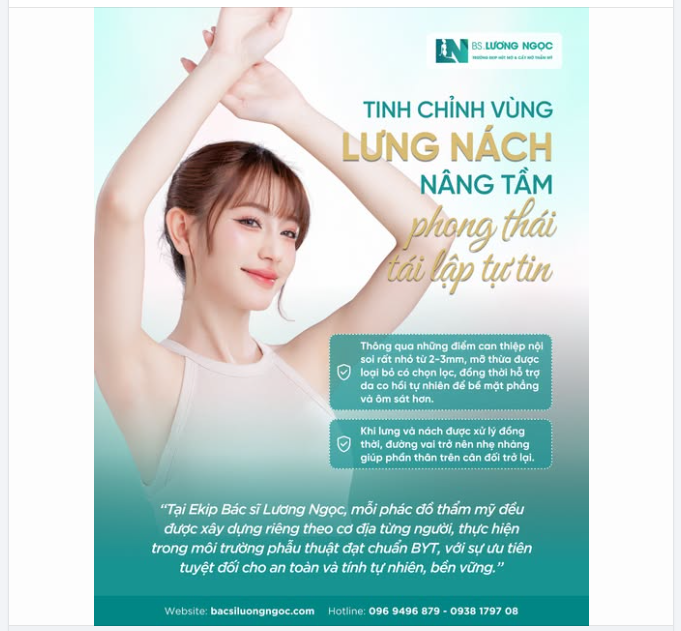 TINH CHỈNH VÙNG LƯNG – NÁCH, NÂNG TẦM PHONG THÁI, TÁI LẬP TỰ TIN