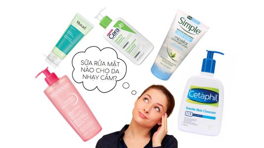 lua chon sua rua mat cho da nhay cam