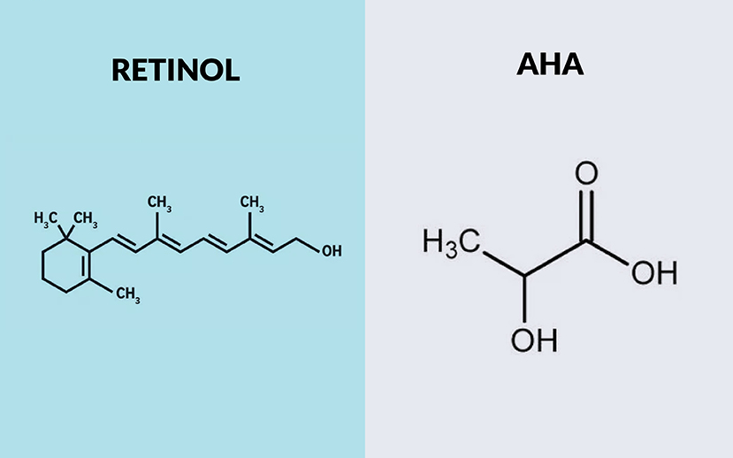 Sự khác nhau giữa AHA và retinol
