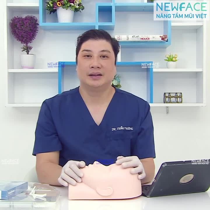 Lộ sống và lung lay sau nâng mũi - Bs Trần Phương tư vấn