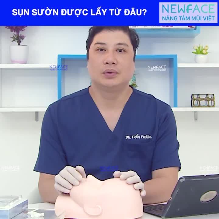 Sụn sườn trong nâng mũi được lấy từ đâu - Bs Trần Phương tư vấn