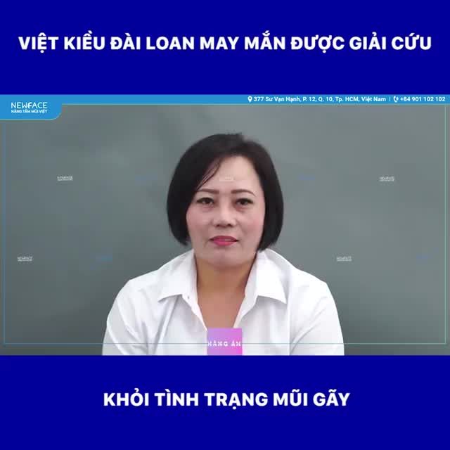 Nữ khách hàng Việt Kiều Đài Loan may mắn được giải cứu khỏi tình trạng mũi gãy - Bs Trần Phương