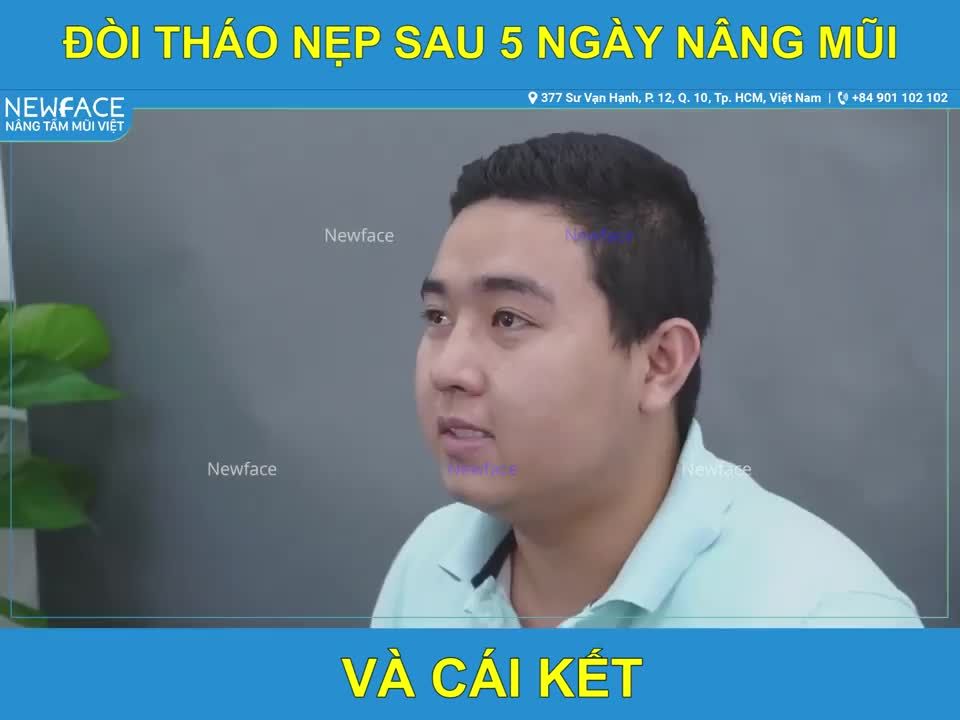 Nâng mũi sụn sườn cho nam giới, chàng trai đòi tháo nẹp sớm sau 5 ngày
