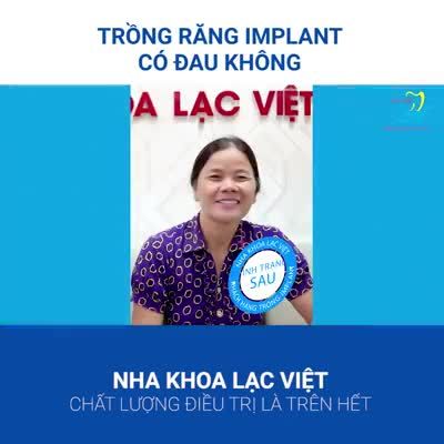 TRỒNG RĂNG IMPLANT CÓ ĐAU KHÔNG