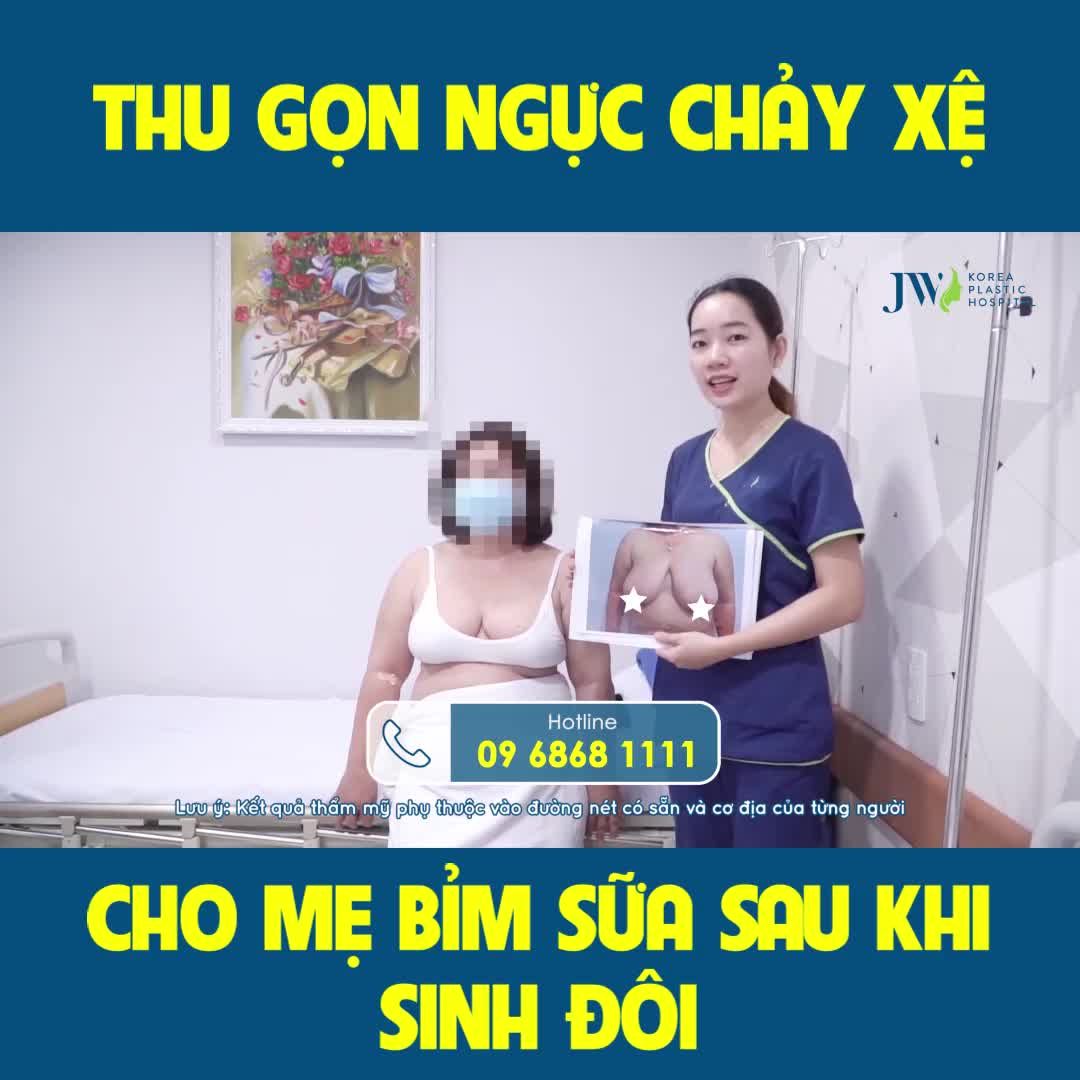 THU GỌN NGỰC CHẢY XỆ CHO MẸ BỈM SỮA SAU KHI SINH ĐÔI