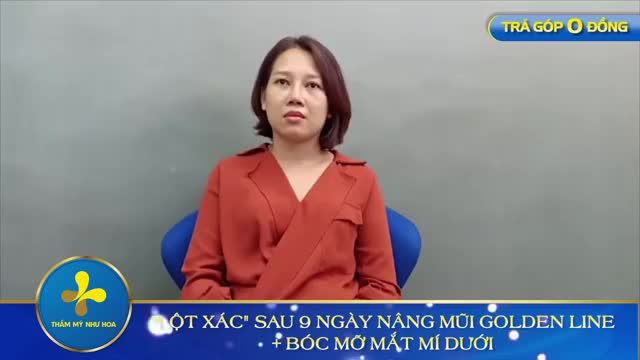 KHÁCH HÀNG CẮT CHỈ SAU 9 NGÀY NÂNG MŨI + BÓC MỠ MẮT