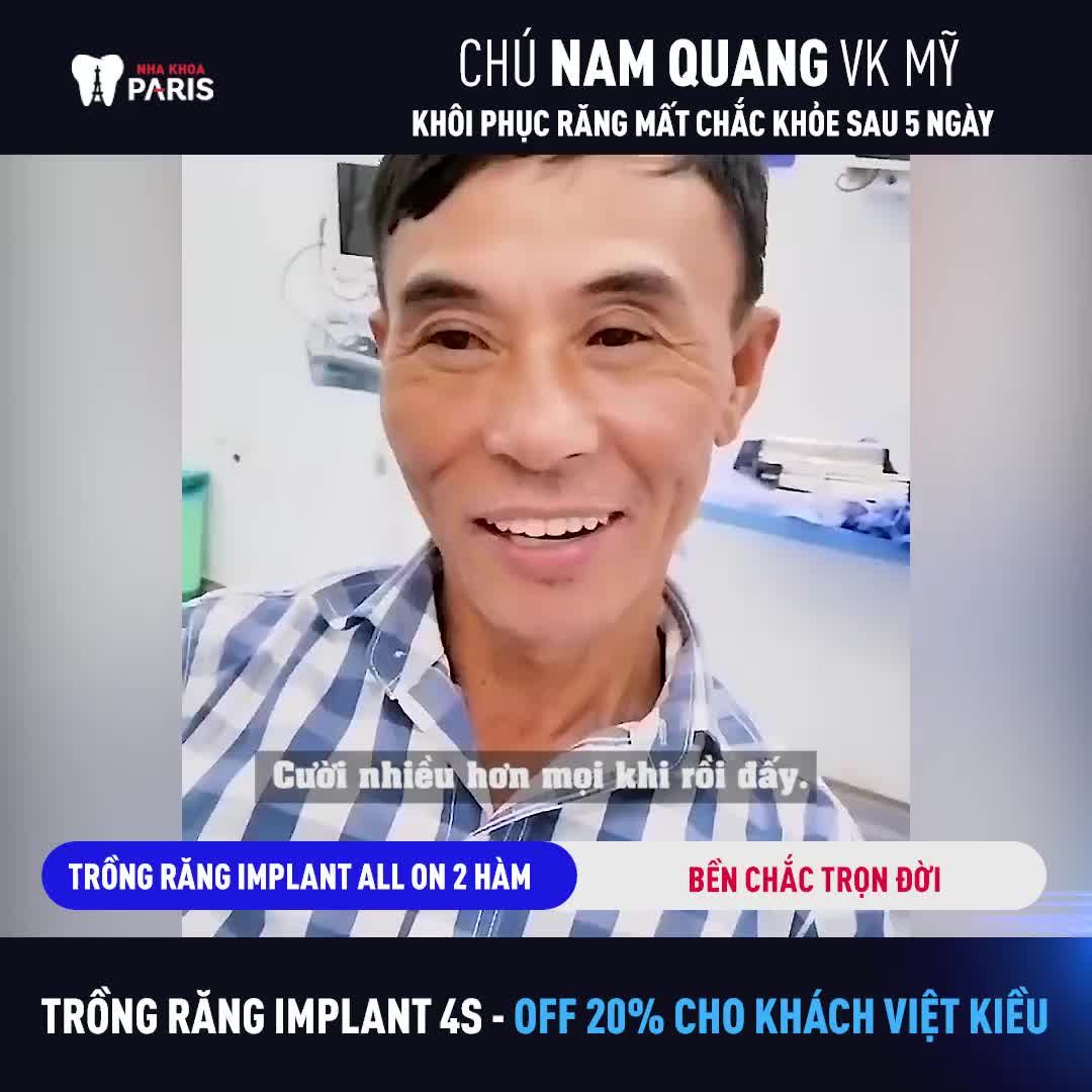 MẤT RĂNG TOÀN HÀM VIỆT KIỀU MỸ LỰA CHỌN VỀ VIỆT NAM TRỒNG RĂNG IMPLANT