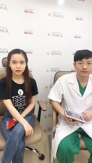 Hóa Hotgirl sau 1 tháng Độn cằm tại Đông Á