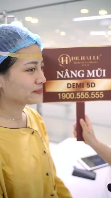Cùng xem kết quả nâng mũi Demi 5D cho vị khách hàng một chiếc mũi cao tây và tự nhiên