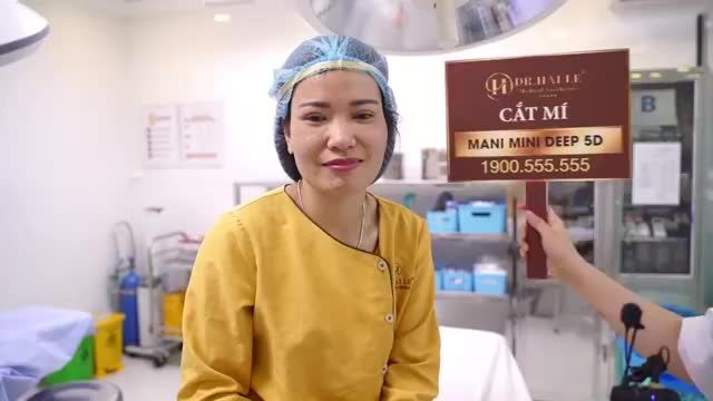 Tự tin và đẹp hơn sau khi cắt mí Mani Mini Deep 5D tại Dr. Hải Lê