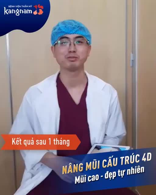 NÂNG MŨI CẤU TRÚC 4D sau 1 tháng - Mũi đẹp tự nhiên, hoàn toàn không sưng bầm