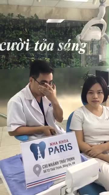 KH Nguyễn Thị Thu Hương gắn mắc cài kim loại thường được 12 tháng của BS VŨ ĐÌNH CÔNG tại nha khoa Paris chi nhánh 12 Thái Thịnh