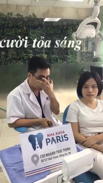 KH Nguyễn Thị Thu Hương gắn mắc cài kim loại thường được 12 tháng của BS VŨ ĐÌNH CÔNG tại nha khoa Paris chi nhánh 12 Thái Thịnh