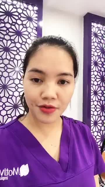Chị Thu đến từ Hải phòng , đến với Bs trong tình trạng Nám điểm chân sâu kết hợp với Nám mảng trên nền da lão hoá nhiều !