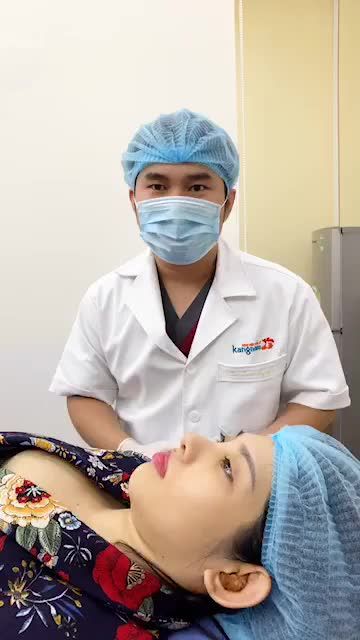 Nữ khách hàng lột xác sau nâng mũi cấu trúc 4D tại BVTM kangnam - chi tiết quy trình tái khám và thực hiện nẹp mũi