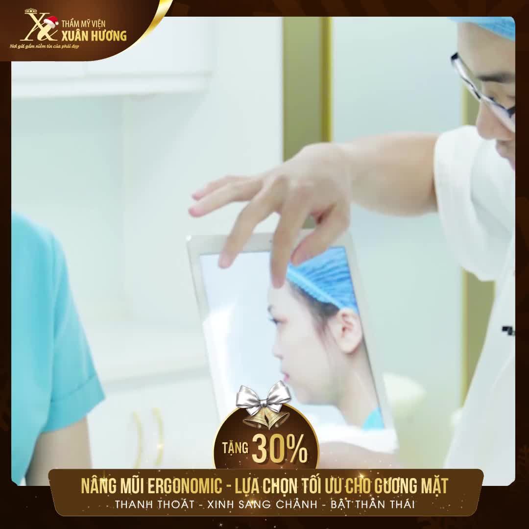 XINH SANG CHẢNH - BẬT THẦN THÁI VỚI NÂNG MŨI ERGONOMIC TẠI TMV XUÂN HƯƠNG