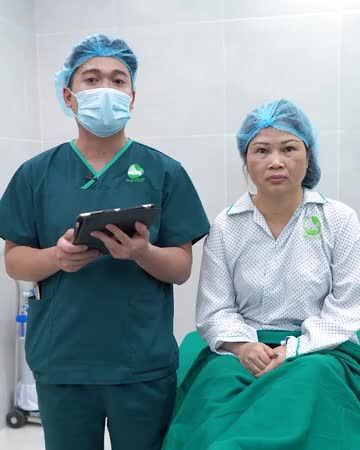 Đôi mắt mệt mỏi vì da chùng do LÃO HÓA, Chị KH từ Hải Dương đã TIN TƯỞNG lựa chọn Thu Cúc để NÂNG CUNG MÀY NANOCELL 4.0