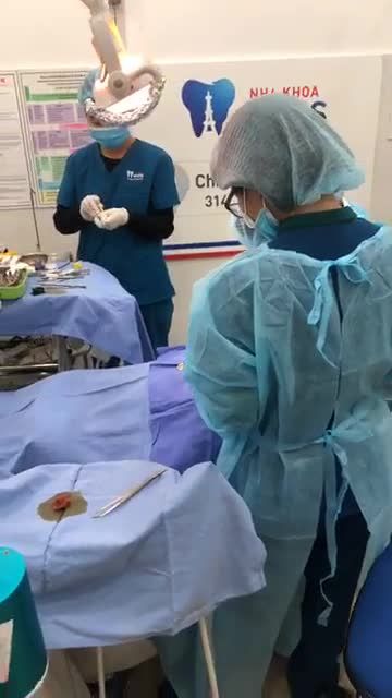 Cấy ghép Implant 2 trụ Hàn Quốc tại nha khoa Paris Hải Phòng do bác sỹ Mai Thế Thanh trực tiếp thực hiện
