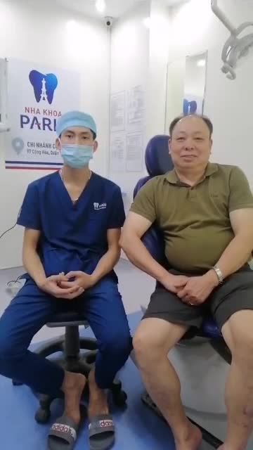Cảm nhận của chú Hà trước khi cắm implant tại paris Cộng Hòa