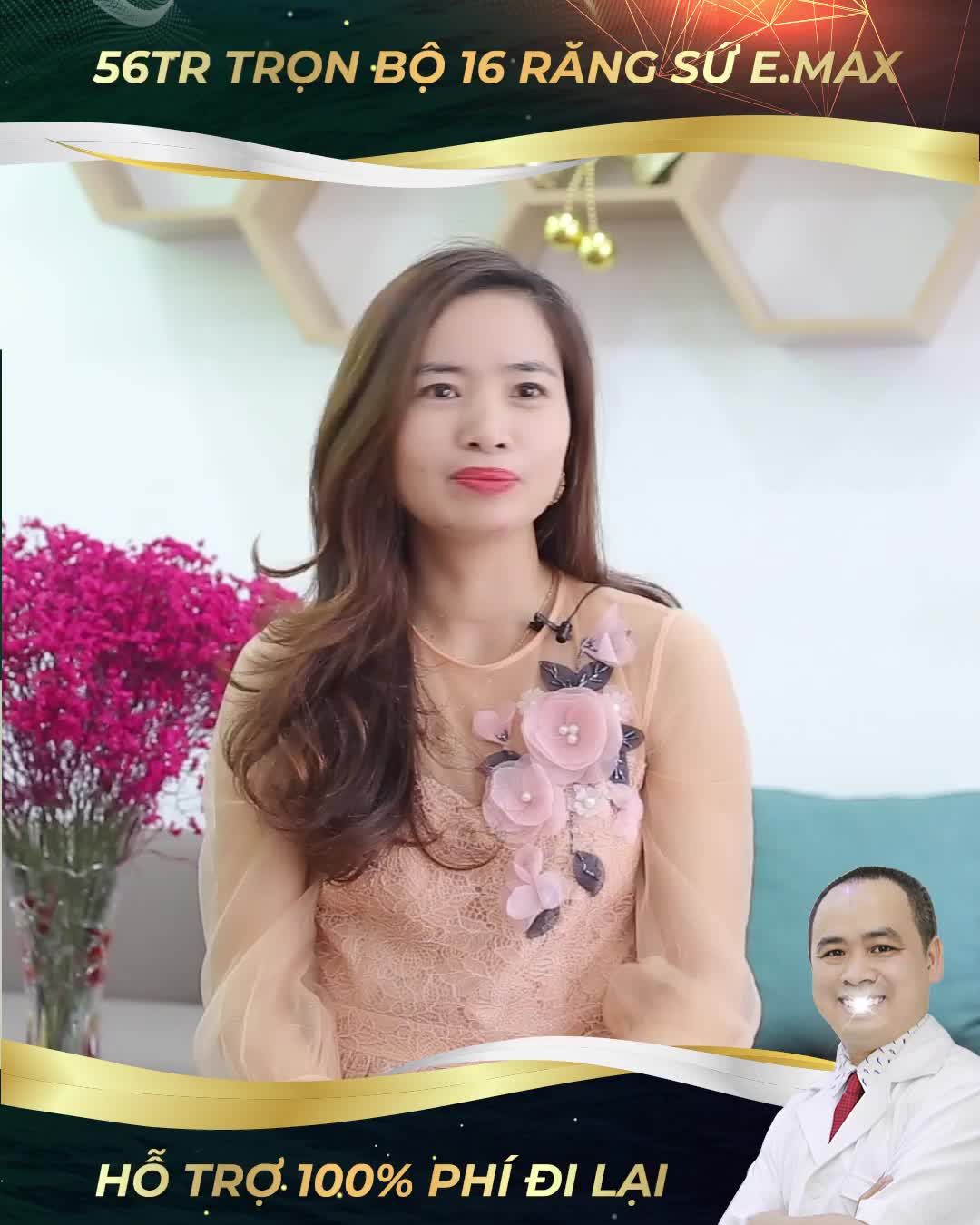 Chị Tuyết Nhung với tình trạng răng ố vàng, khấp khểnh lại hơi hô đã khiến chị thiếu tự tin trong giao tiếp, ngại nói cười.