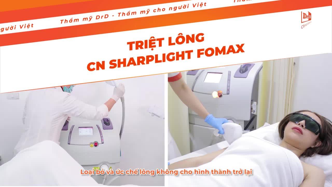 SharpLight - Fomax - Triệt lông nhanh chóng, an toàn, hiệu quả