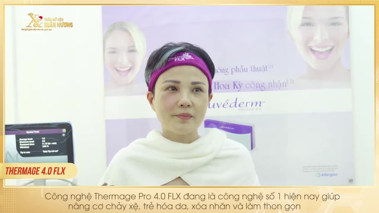 HAI NỬA MẶT KHÁC BIỆT THẤY RÕ CHỈ SAU 30 PHÚT THERMAGE FLX 4.0