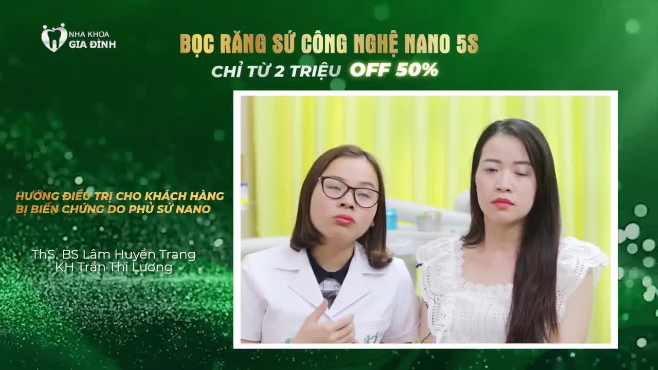 THS.BS LÂM HUYỀN TRANG TƯ VẤN HƯỚNG ĐIỀU TRỊ CHO BỆNH NHÂN BỊ BIẾN CHỨNG DO PHỦ SỨ NANO