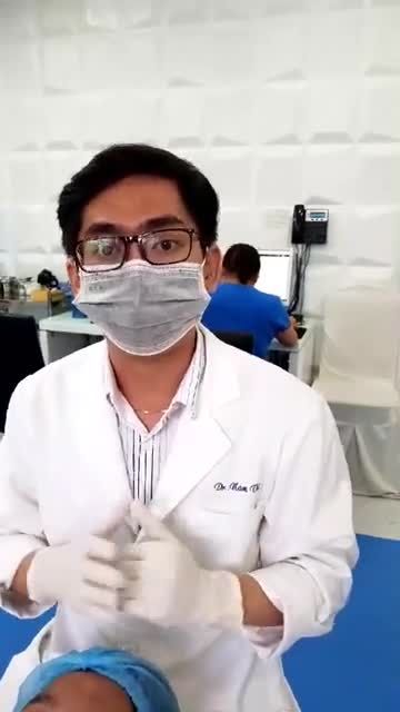 Quá trình điều trị mụn thịt trên mắt và gò má cho KH