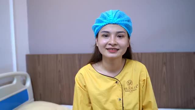 Bạn gái đến từ Nghệ An chia sẻ kết quả ngay sau khi vừa cắt mí và sau 1 năm nâng mũi tại Dr.Hải Lê, không biết nói gì ngoài 2 từ "HÀI LÒNG"