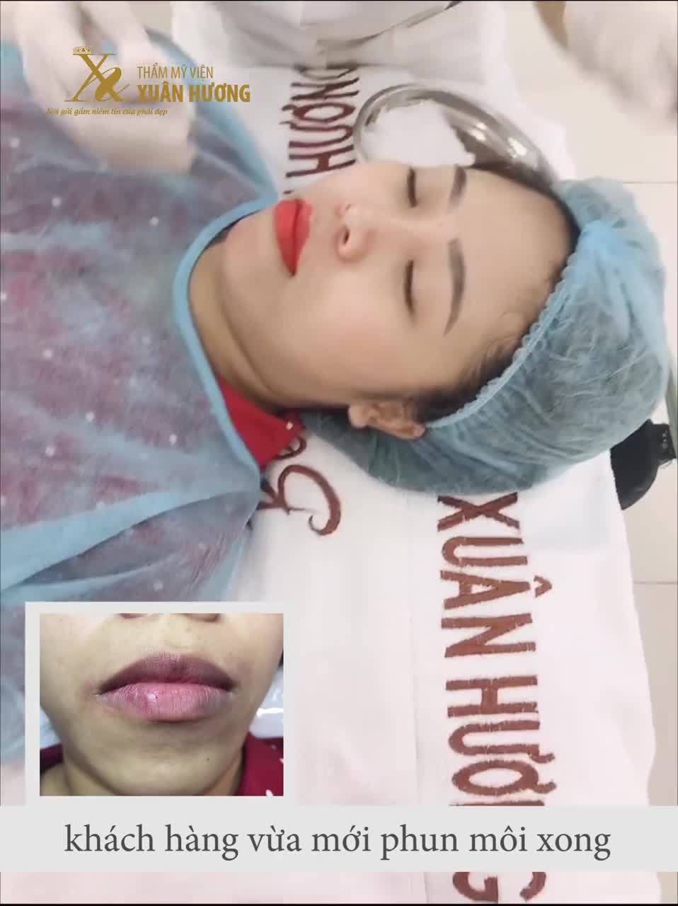 PHUN MÔI 3 LẦN TẠI NHIỀU NƠI KHÁC NHAU NHƯNG KHÔNG LÊN MÀU