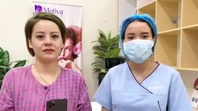 Kết quả nâng mũi Sline ngay sau phẫu thuật, không đau, không sưng tím.