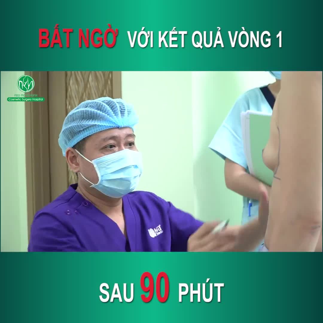 Ca nâng ngực vừa hoàn tất trong phòng phẫu thuật tại Bệnh viện Thẩm mỹ Ngô Mộng Hùng.